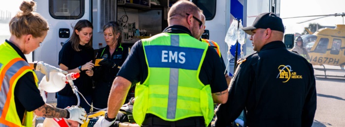EMS Professionals with Air Ambulance Care